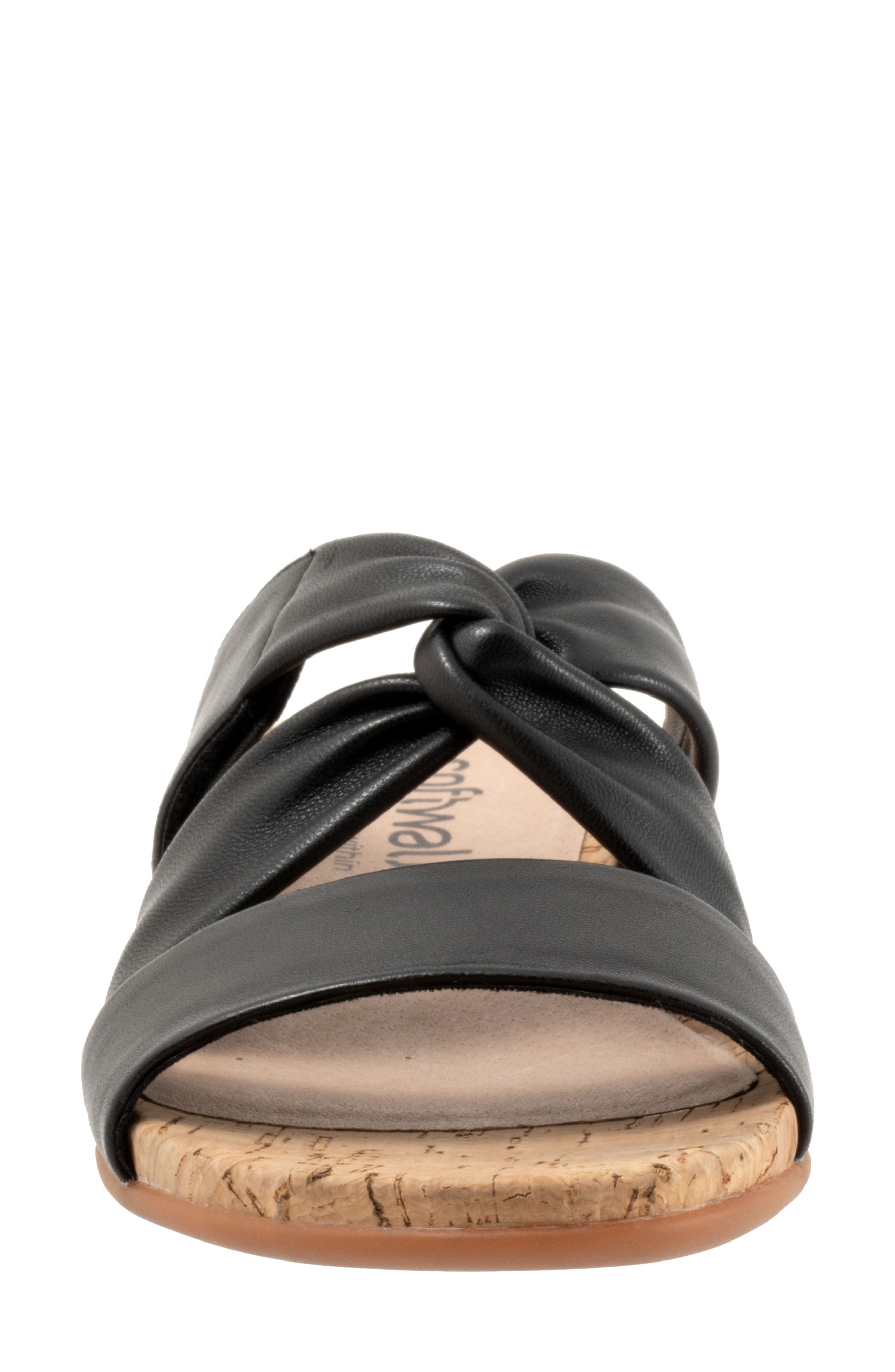 SoftWalk<sup>®</sup> Tallulah Slide Sandal - Multiple Widths Available, Alternate, color, Black