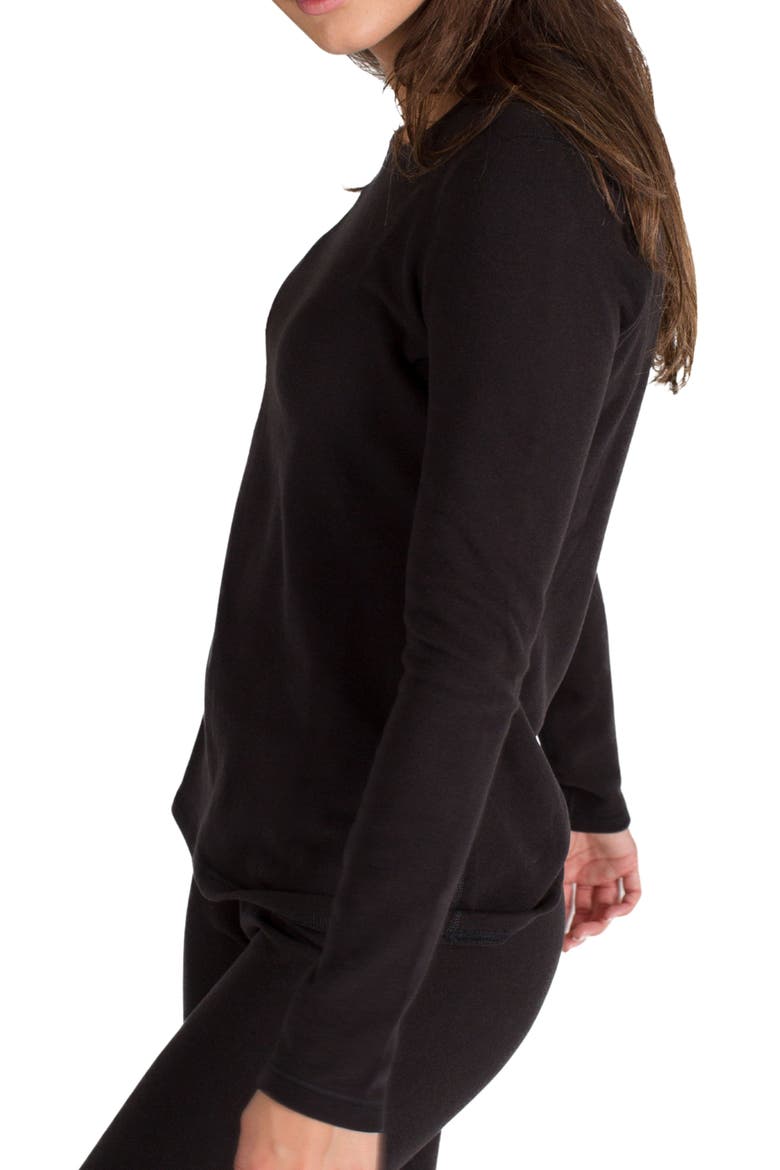 Women's Xt Heat Long Sleeve Thermal Crew, Alternate, color, Black