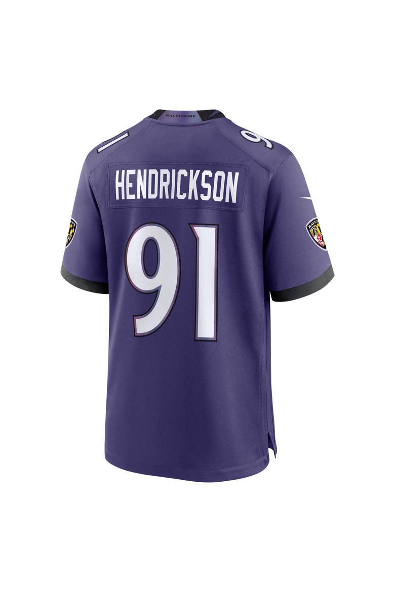 Men's Nike Trey Hendrickson Purple Baltimore Ravens Team Game Jersey, Alternate, color, Purple