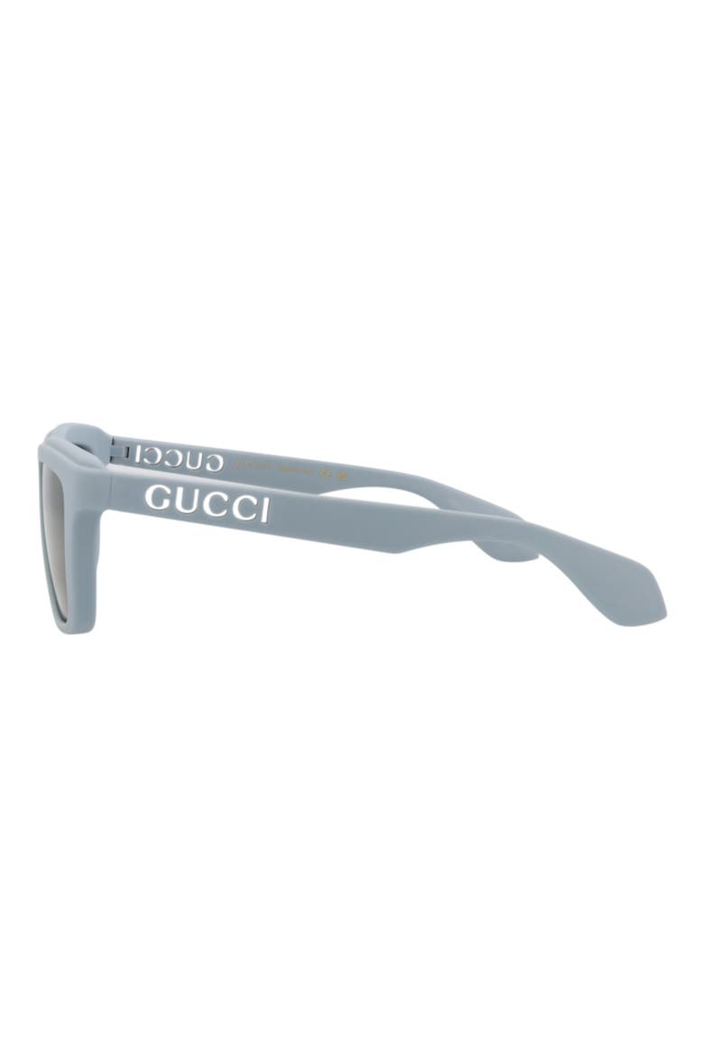 55mm Square Sunglasses, Alternate, color, LIGHT BLUE GREEN