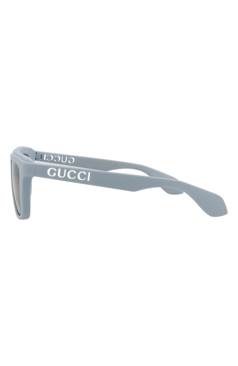 Gucci 55mm Square Sunglasses, Alternate, color, Light Blue Green
