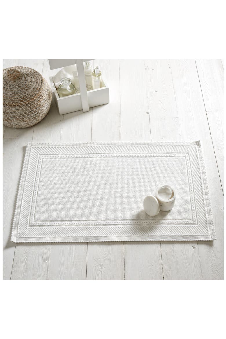 Antibes Bath Mat, Main, color, WHITE