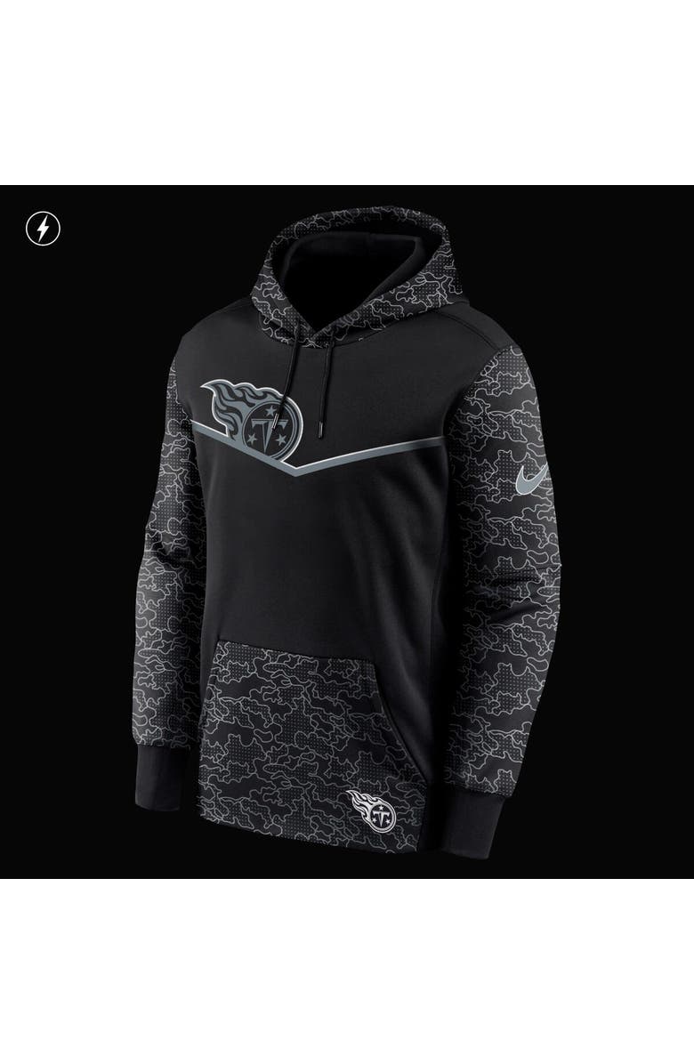 Nike Men's Nike Black Tennessee Titans RFLCTV Chevron Pullover Hoodie, Alternate, color, 