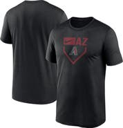 Nike Men's Nike Black Arizona Diamondbacks Home Plate Icon Legend Performance T-Shirt