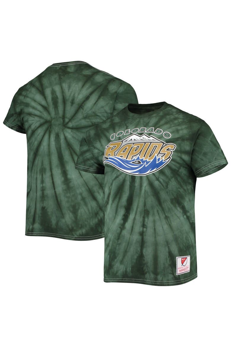 Men's Mitchell & Ness Green Colorado Rapids Since '96 Tie-Dye T-Shirt, Main, color, Green