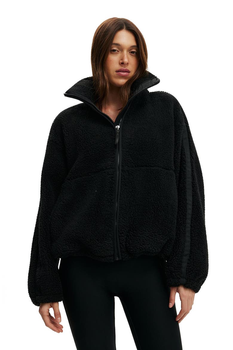 Women's Active Trail Soft Fleece Jacket, Main, color, Black