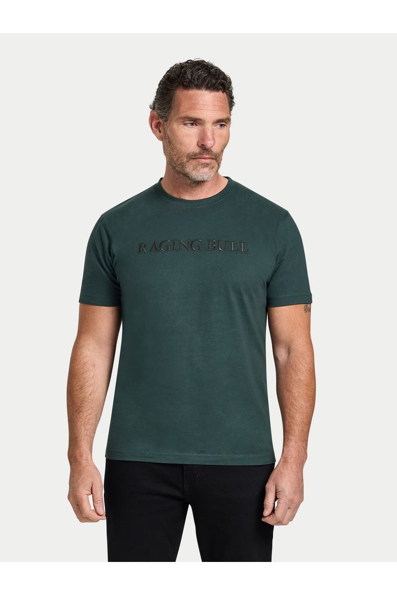 Embroidery T-Shirt, Main, color, Forest