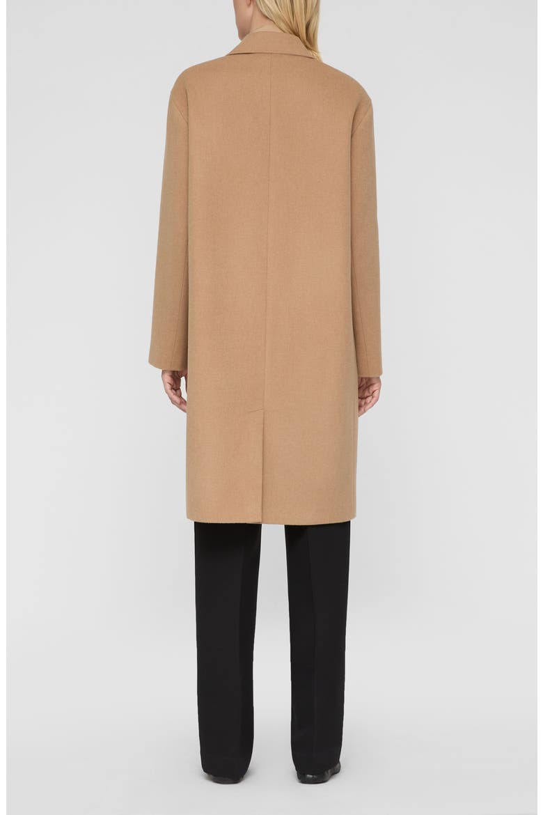 Camel Hair Three Button Coat, Alternate, color, CAMEL