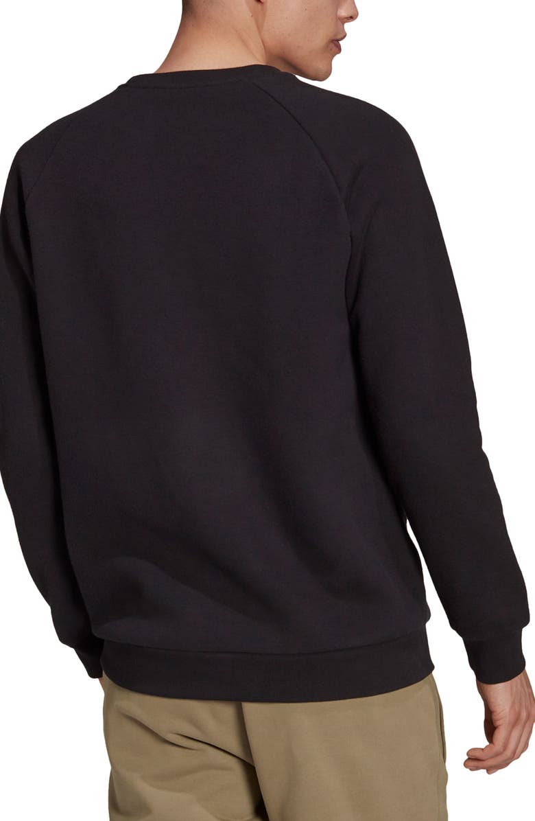 adidas Adicolor Essentials Trefoil Crewneck Sweatshirt, Alternate, color, 