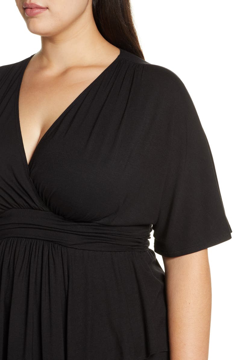 Kiyonna Promenade Top, Alternate, color, Black Noir