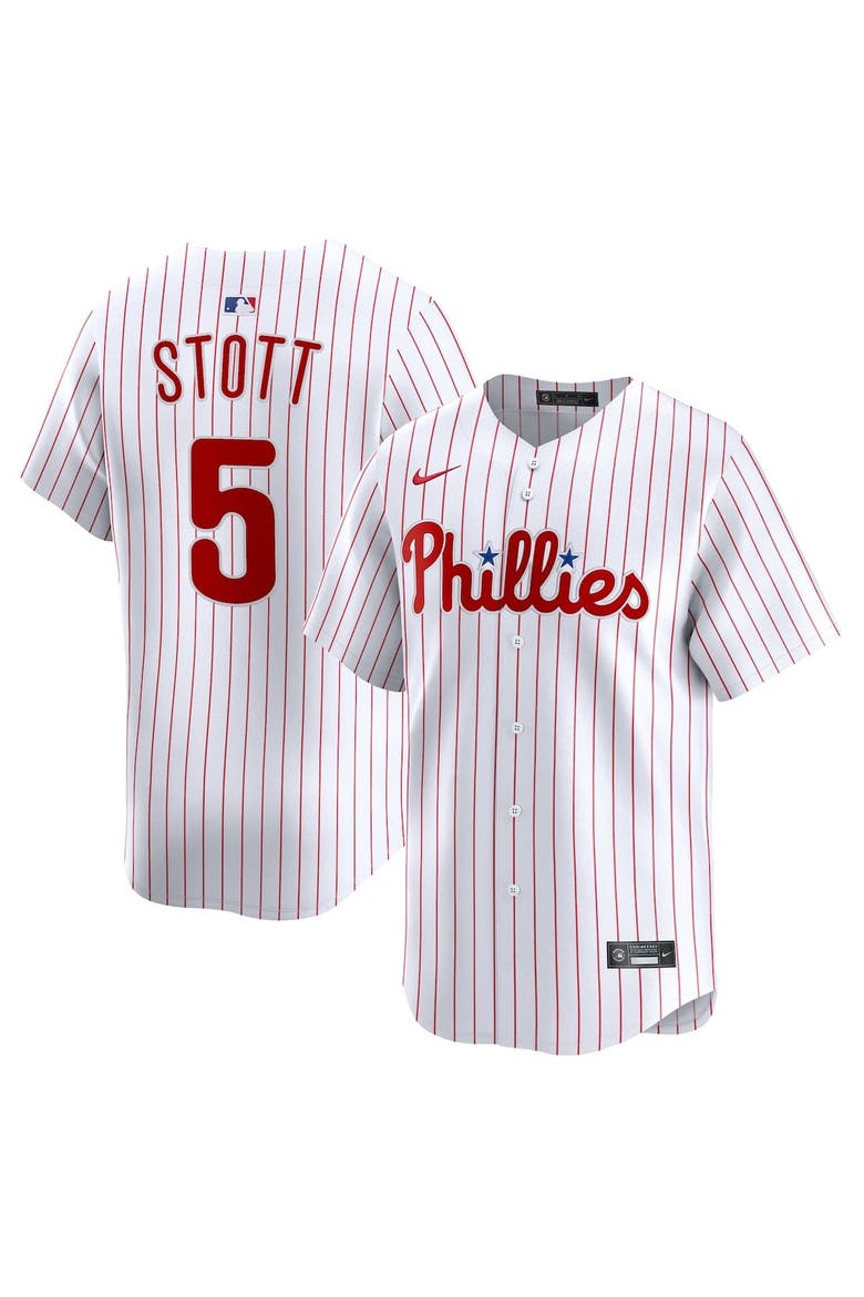 Men's Nike Bryson Stott White Philadelphia Phillies Home Limited Player Jersey, Alternate, color, White