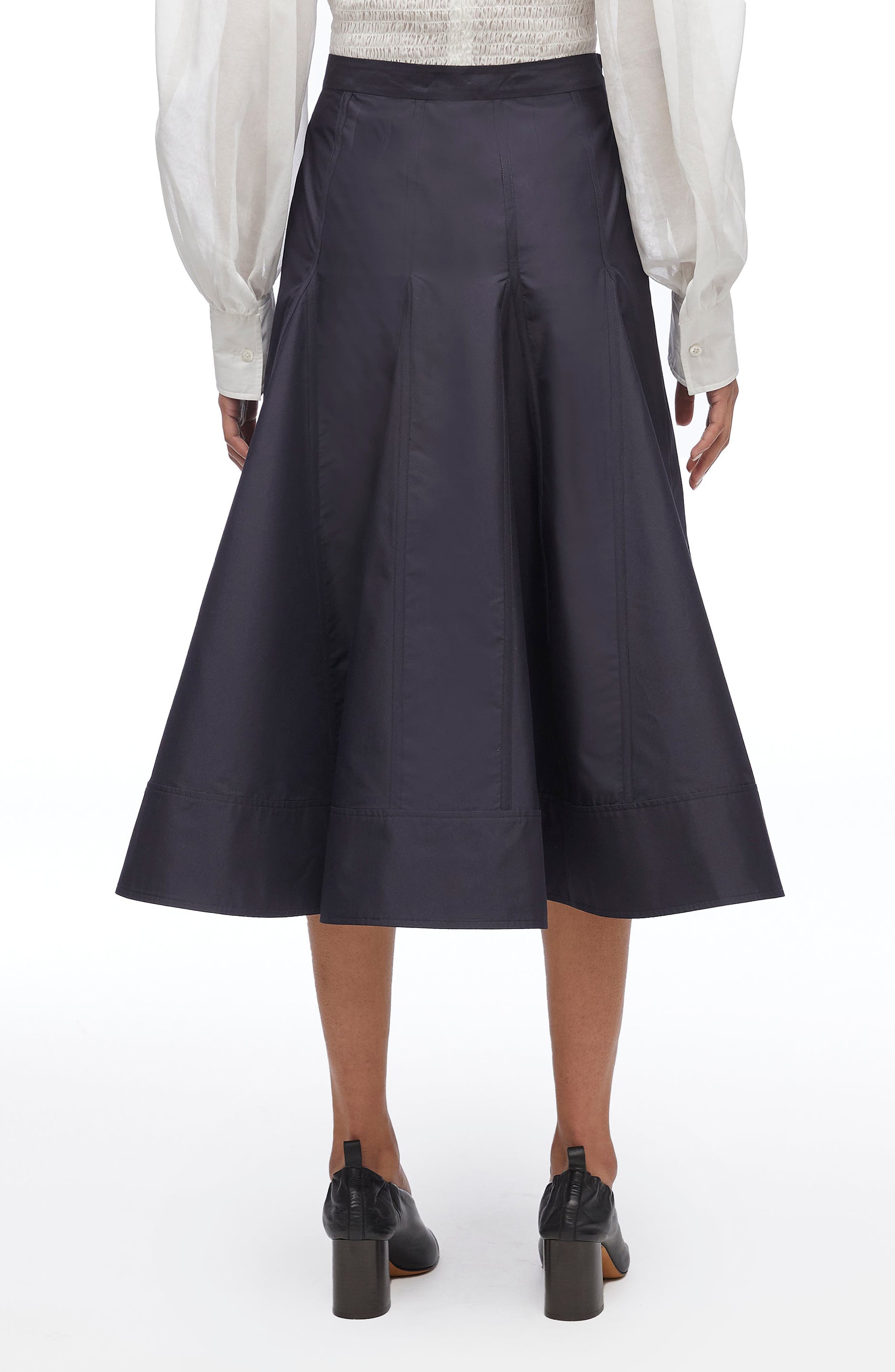 3.1 Phillip Lim Pleated Godet Midi Skirt (Women) | Nordstromrack