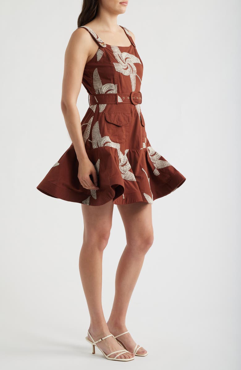 CIEBON Alivia Belted Fit & Flare Minidress, Alternate, color, 
