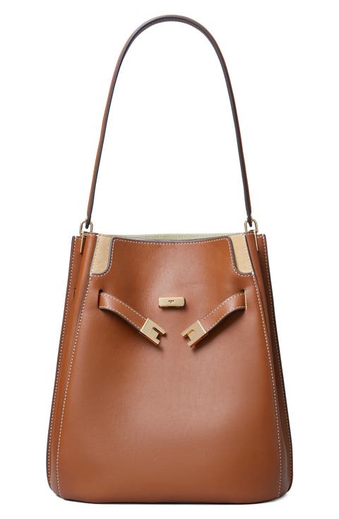 Lee Radziwill Leather Double Bucket Bag