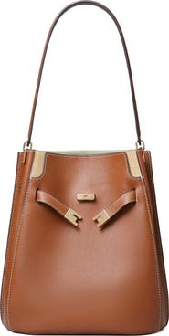 Tory Burch Lee Radziwill Leather Double Bucket Bag