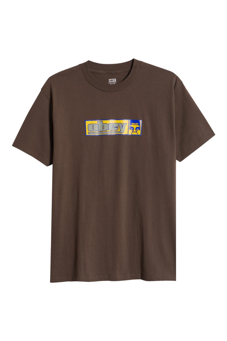 '90s Icon Graphic T-Shirt, Alternate, color, JAVA BROWN
