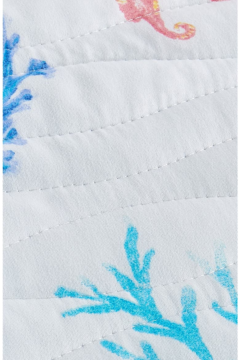 Vibrant Sealife Quilt & Sham Set, Alternate, color, COLORFUL SEASCAPE