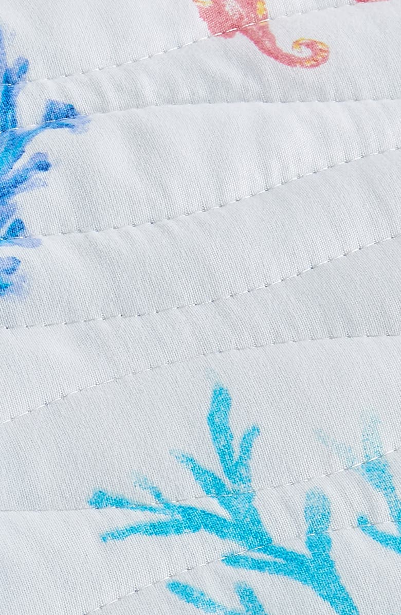 Woven & Weft Vibrant Sealife Quilt & Sham Set, Alternate, color, Colorful Seascape