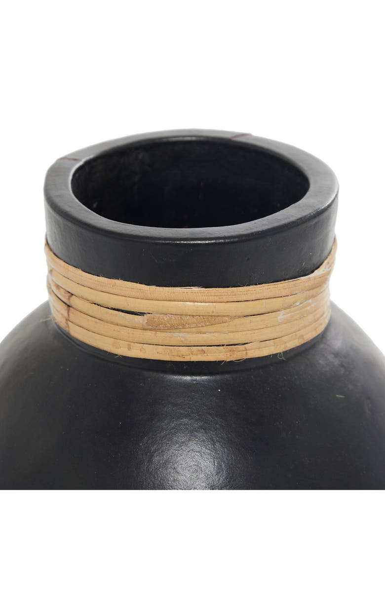 GINGER BIRCH STUDIO Rattan Wrap Terracotta Vase, Alternate, color, 