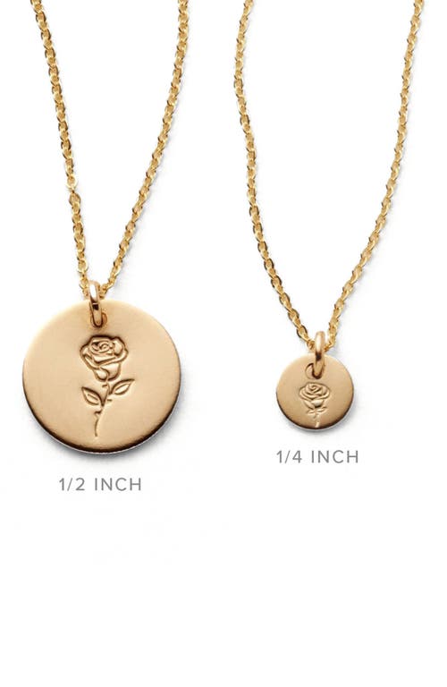 Made By Mary June Birth Flower Necklace In Silver