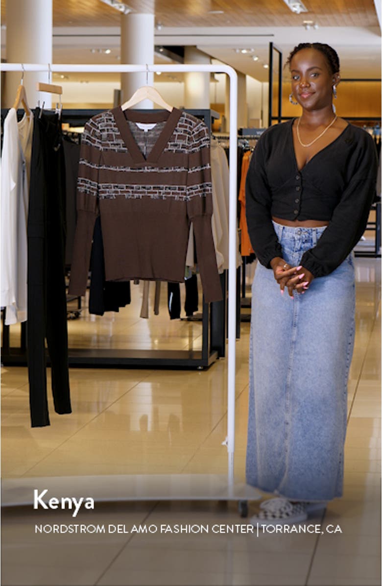 Jacquard Rib Sweater, sales video thumbnail