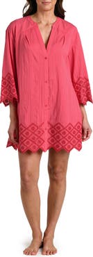 La Blanca Crinkle Collective Cover-Up Minidress