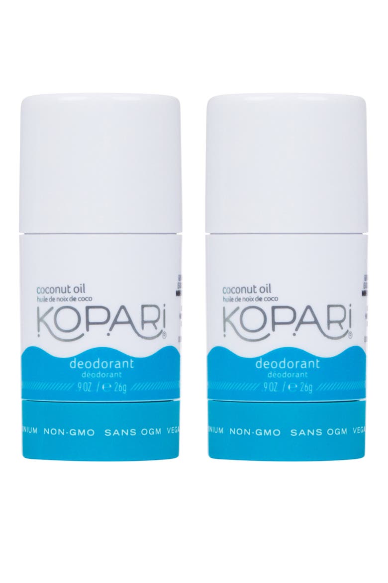 Mini Natural Coconut Deodorant Duo, Main, color, NO COLOR