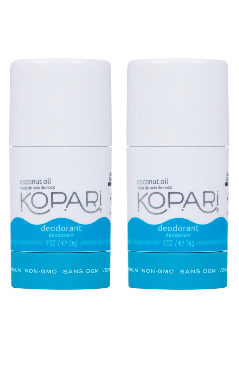 Kopari Mini Natural Coconut Deodorant Duo, Main, color,