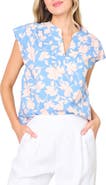 GIBSONLOOK Cap Sleeve Stretch Cotton Top