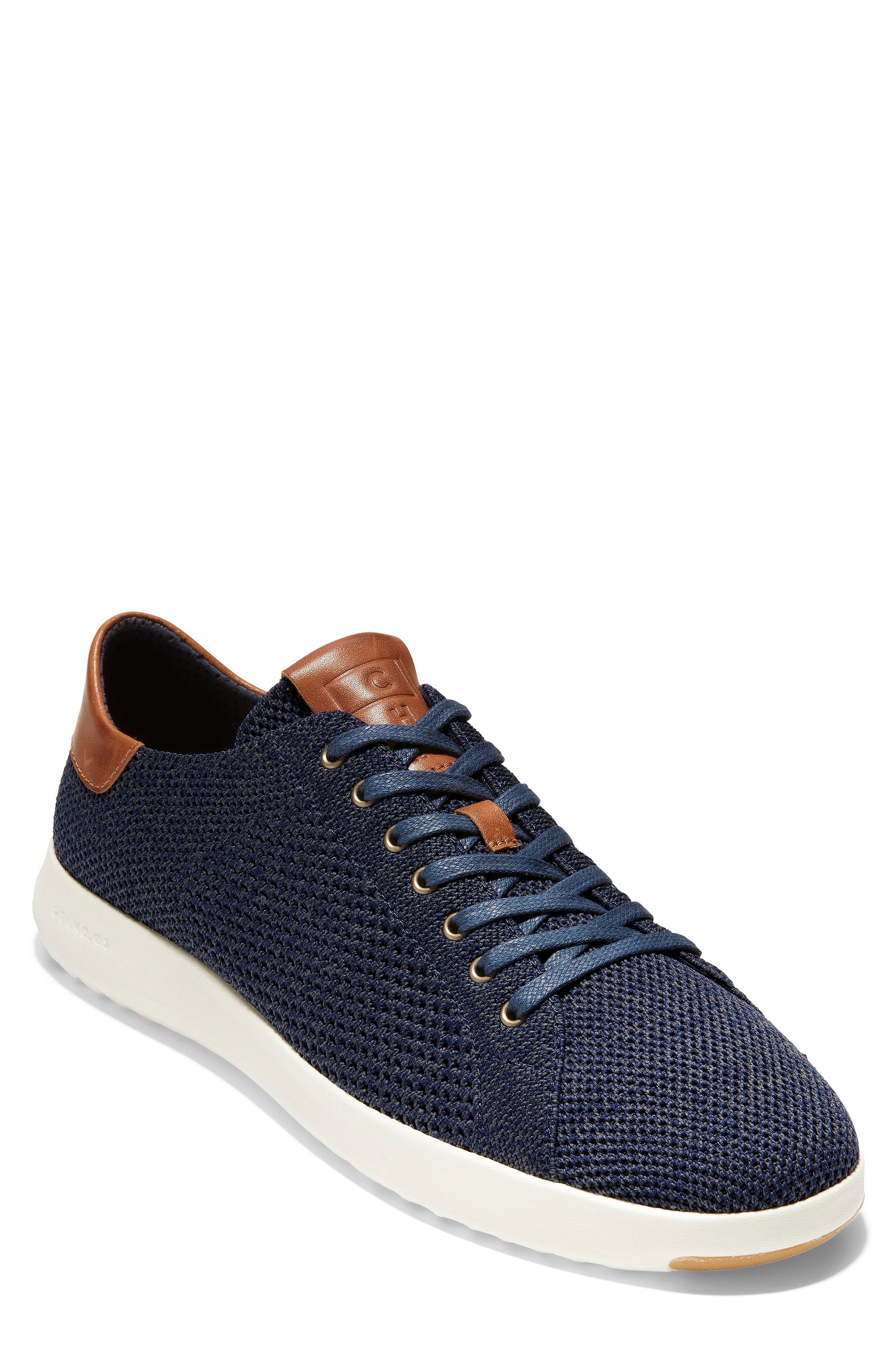GrandPro Tennis Stitchlite Sneaker, Main, color, NAVY STITCH LITE / BRITISH TAN
