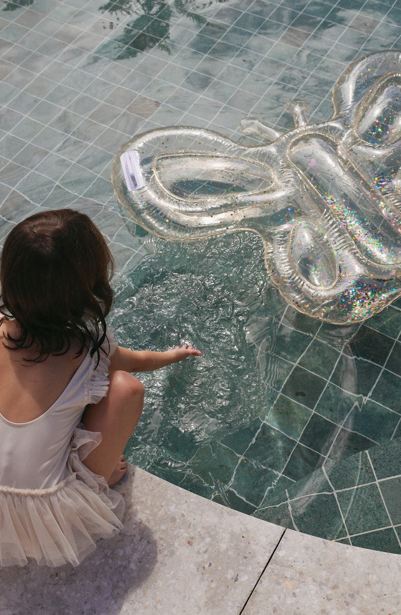 Sunnylife Glitter Butterfly Pool Float, Alternate, color, Pink