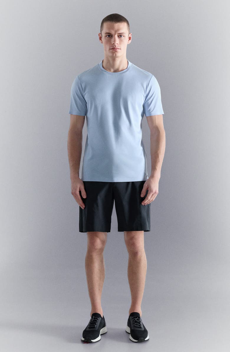 MANGO Slim Fit Coolmax<sup>®</sup> Solid T-Shirt, Alternate, color, Sky Blue