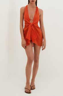 ViX Paula Hermanny Mita Cotton Cover-Up Minidress