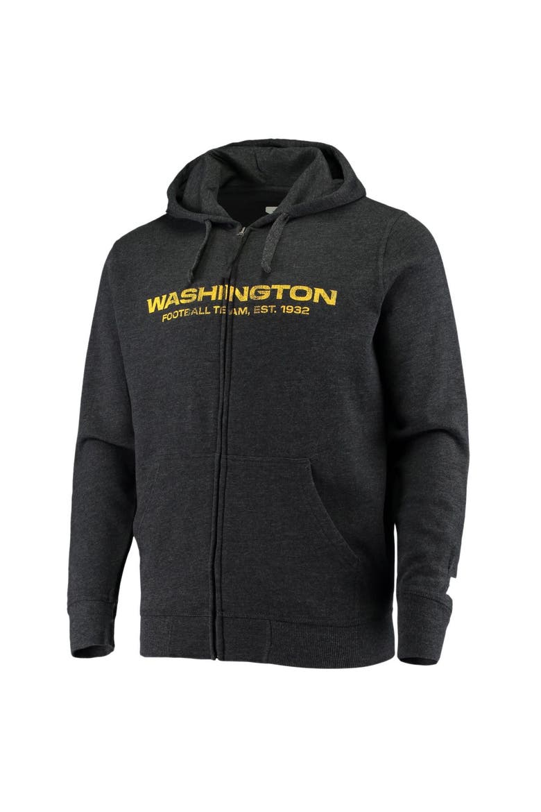 Men's G-III Sports by Carl Banks Heathered Charcoal Washington Football Team Perfect Season Full-Zip Hoodie, Alternate, color, Charcoal