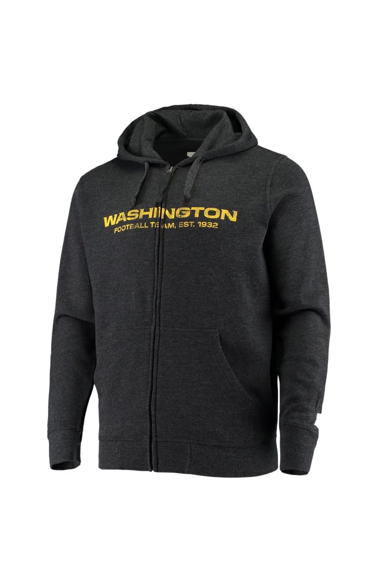 G-III SPORTS BY CARL BANKS Men's G-III Sports by Carl Banks Heathered Charcoal Washington Football Team Perfect Season Full-Zip Hoodie, Alternate, color, 