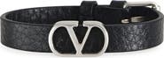 Valentino Men's VLOGO Signature Leather Bracelet