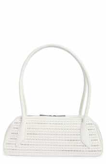 BCBG Perforated Faux Leather Shoulder Bag