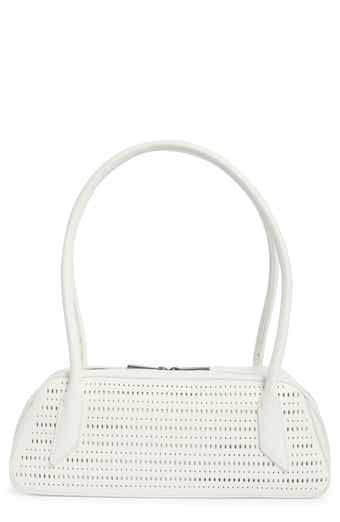 BCBG Perforated Faux Leather Shoulder Bag