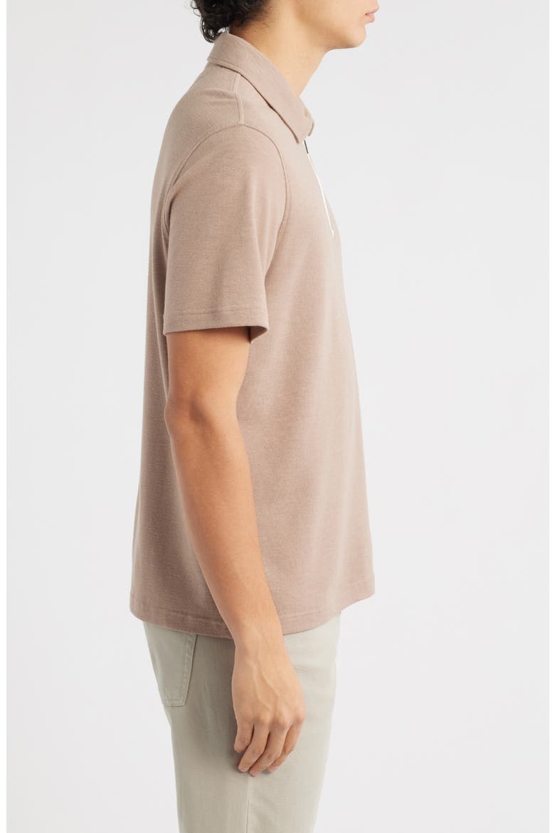 Quarter Zip Polo, Alternate, color, TAUPE