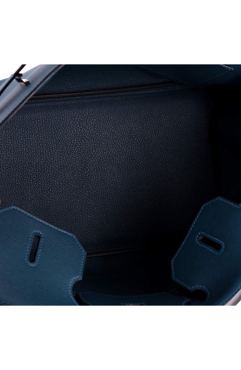 Pre-Owned Hermes Birkin Handbag Blue Epsom with Palladium Hardware 35, Alternate, color, Colvert