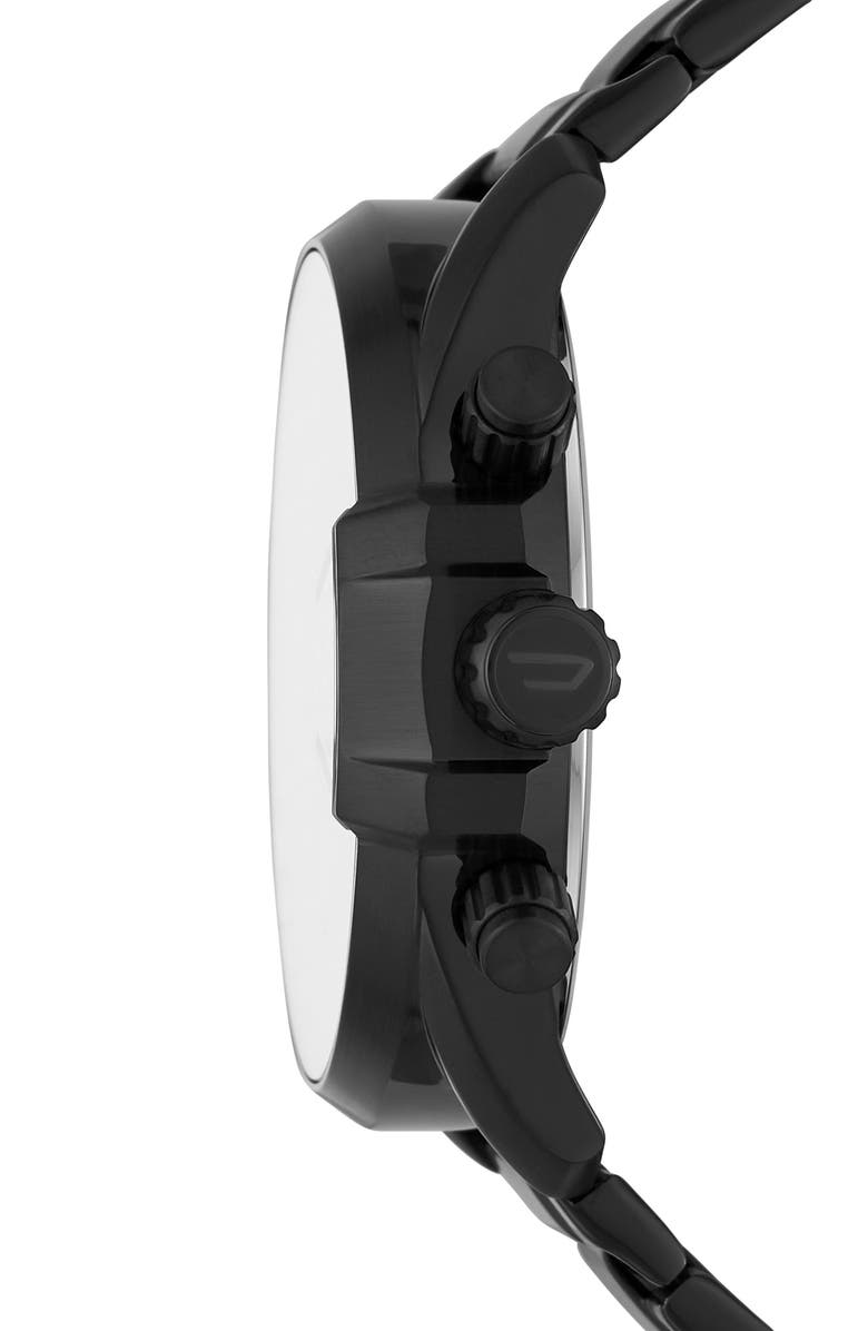 DIESEL<sup>®</sup> Diesel MS9 Bracelet Chronograph Watch, 48mm, Alternate, color, Black