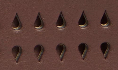 Linea Pelle Perforated Tiny Stud Belt In Brown