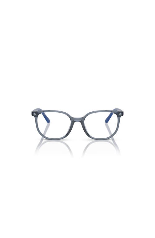 Ray Ban Ray-ban 46mm Irregular Optical Glasses In Blue