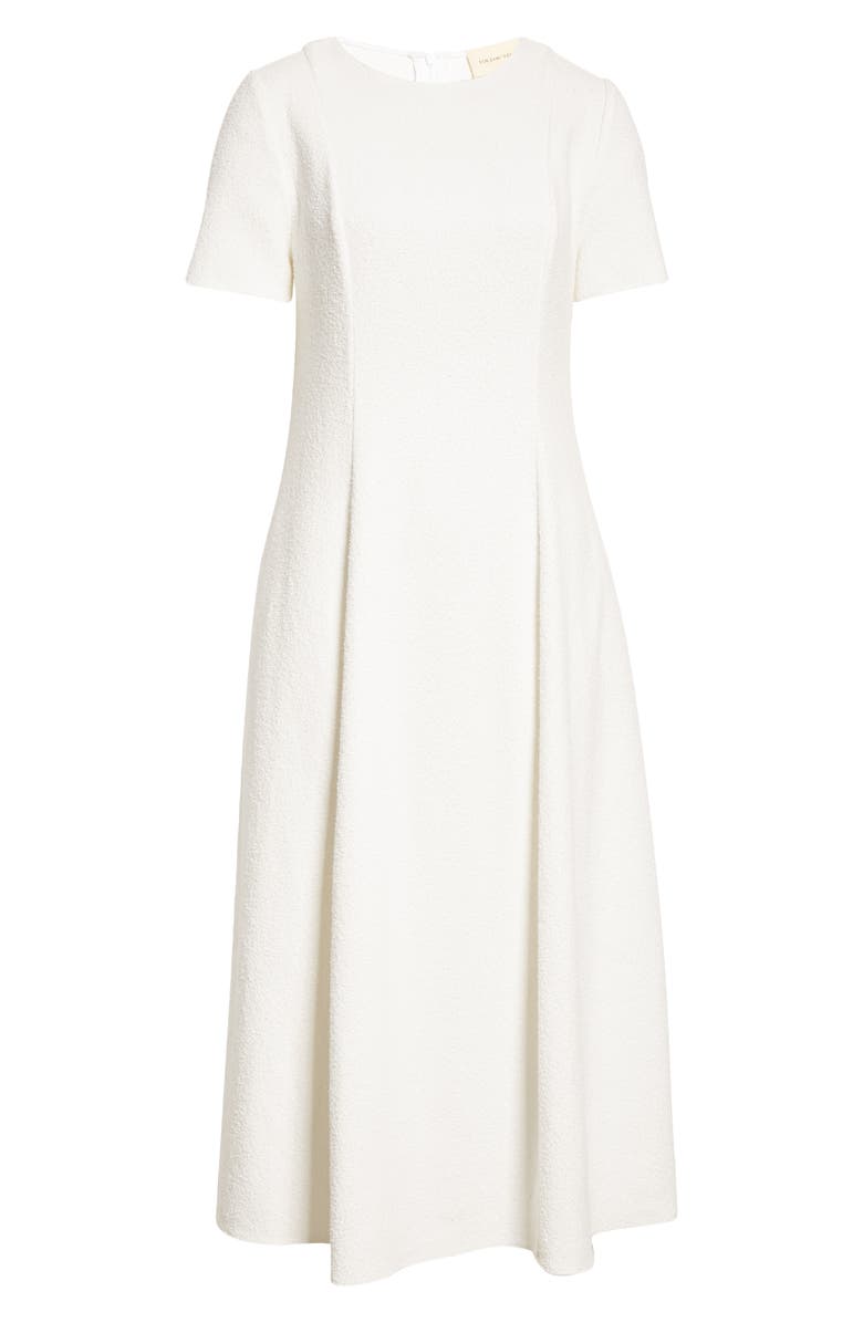 LOULOU DE SAISON A-Line Cotton Blend Bouclé Midi Dress, Alternate, color, 