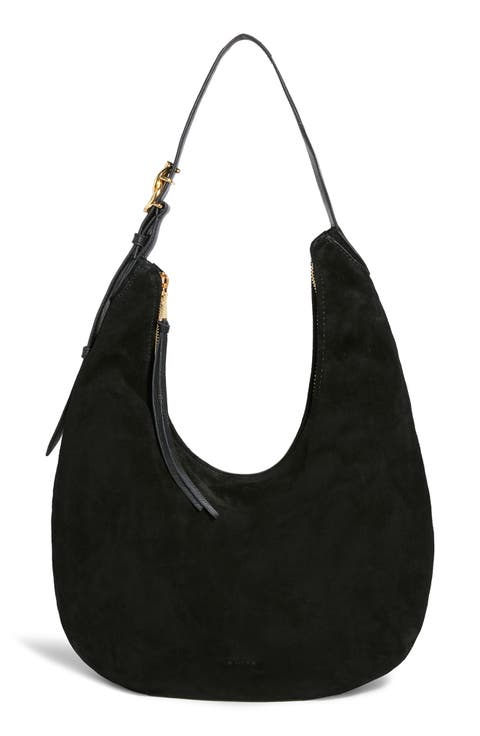 Large Unity Suede Hobo Bag