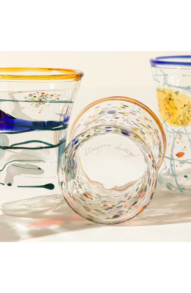 Uncommon Goods Goto Venetian Wine Glasses - Set of 6 by Massimo Lunardon, Alternate, color, Multicolor