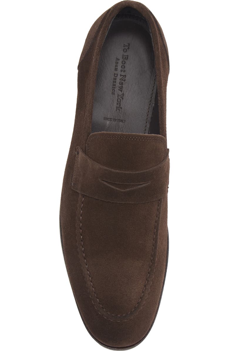 TO BOOT NEW YORK Patrick Suede Penny Loafer, Alternate, color, Maestro Caffe