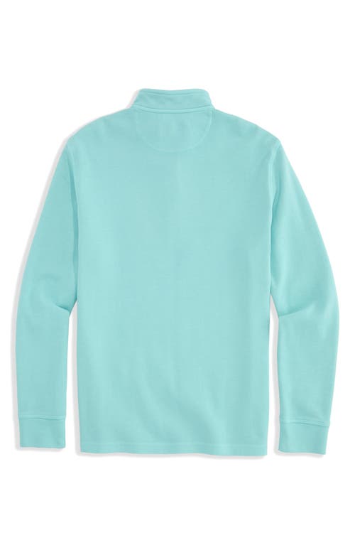 Vineyard Vines Coastline Quarter Zip Pullover In Blue