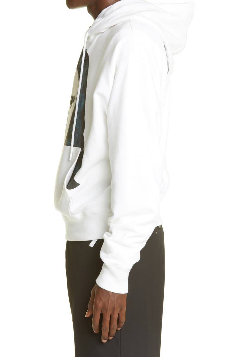 Off-White Monalisa Men's Graphic Cotton Hoodie, Alternate, color,