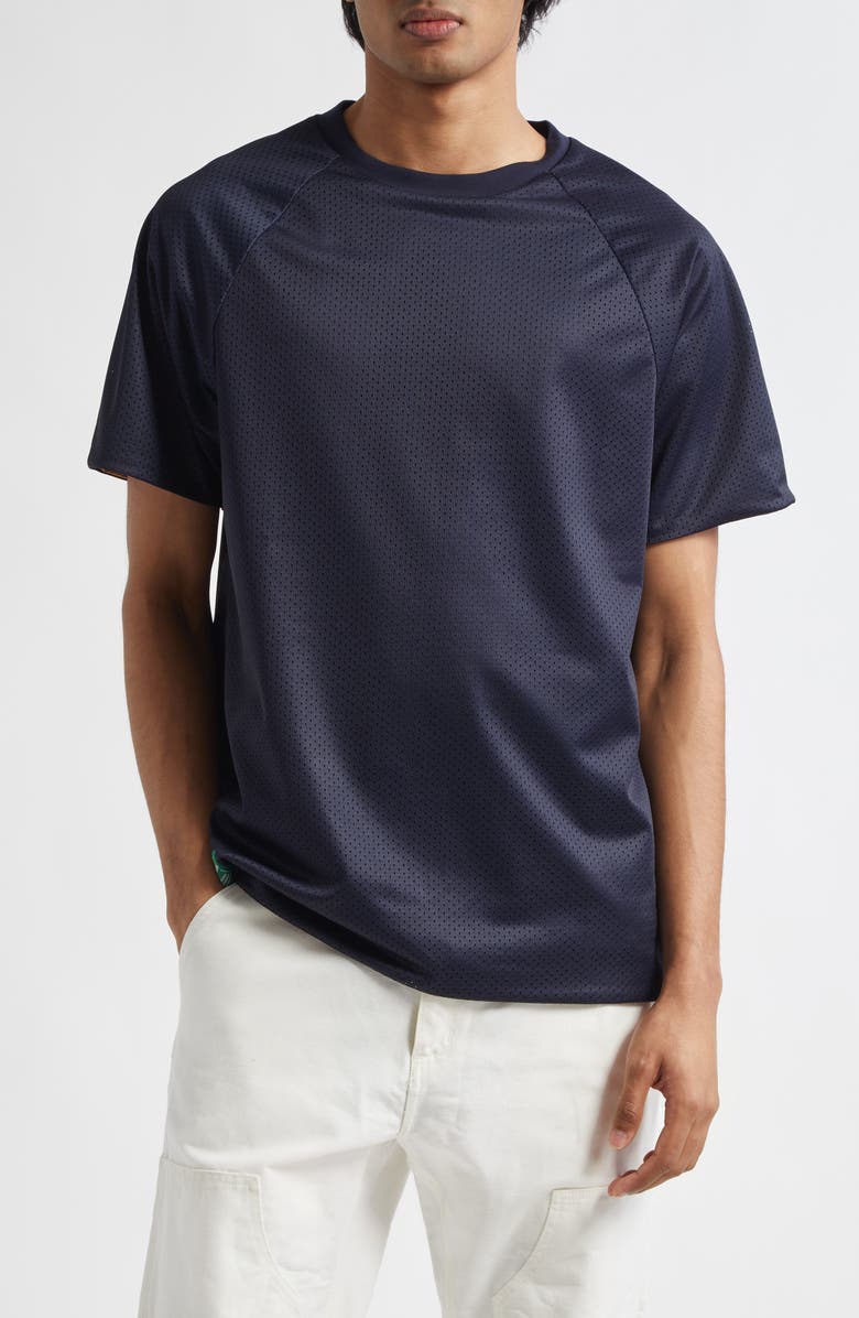 PALMES Reversible Double Mesh T-Shirt, Main, color, Navy
